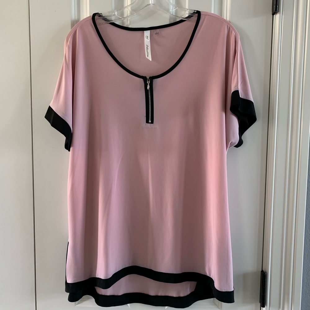 NY Collection Blush Blouse